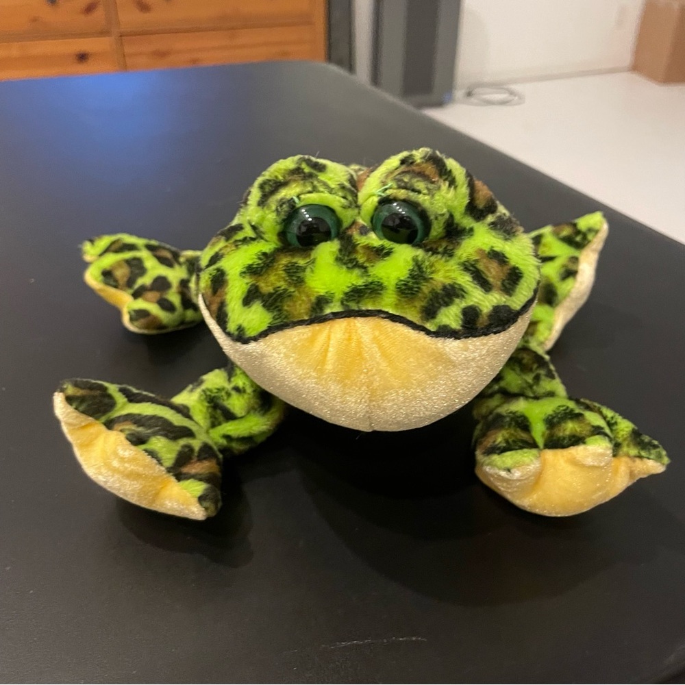 Ganz Webkinz Bullfrog Spotted Green Yellow (No Code) BOGO!